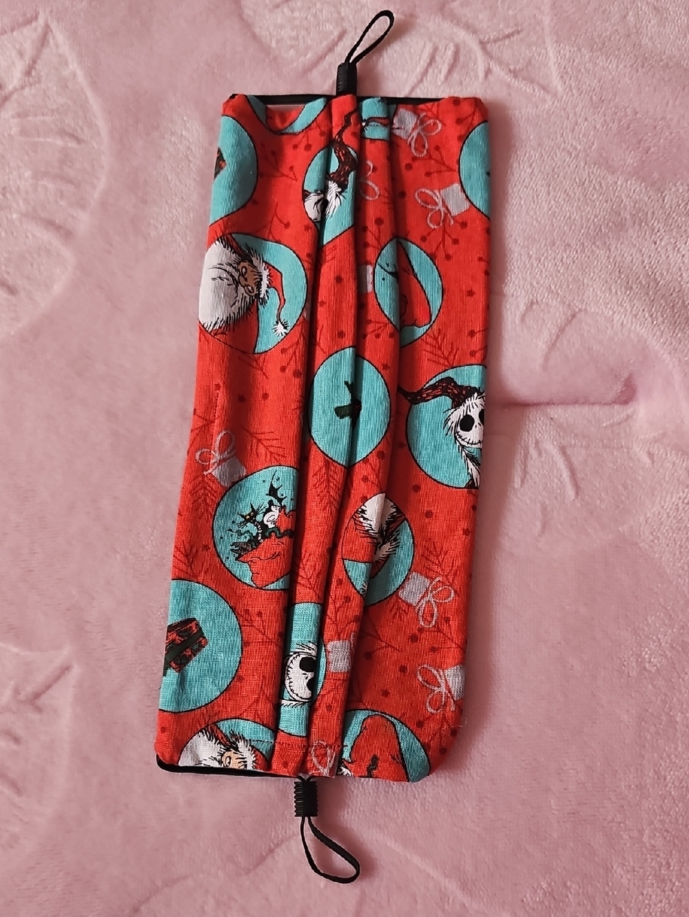 Red & Teal Nightmare Before Christmas Mask